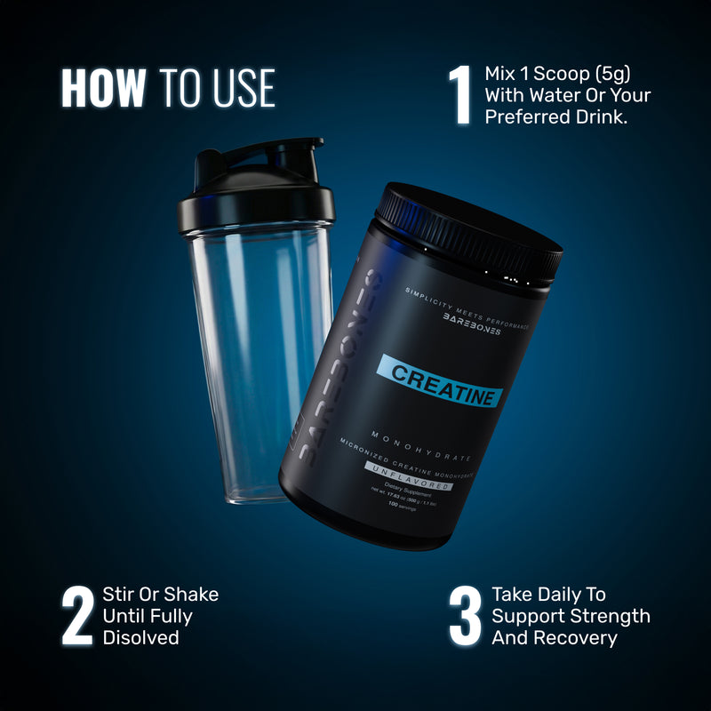 Creatine Monohydrate - Unflavored, 100 Servings