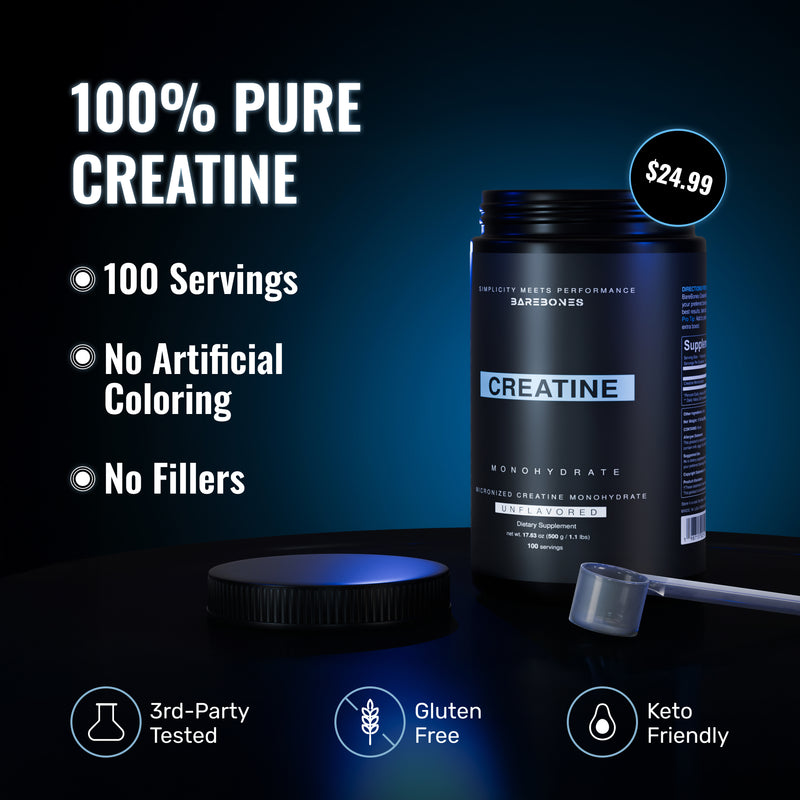 Creatine Monohydrate - Unflavored, 100 Servings